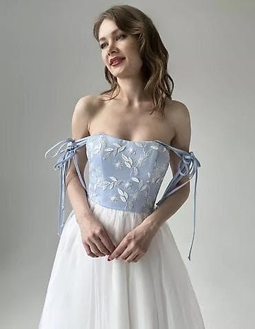 Кече көйнөгү, Барпайган кооз, Узун модель, Фатин, Жеңдери жок, Корсет, M — 2