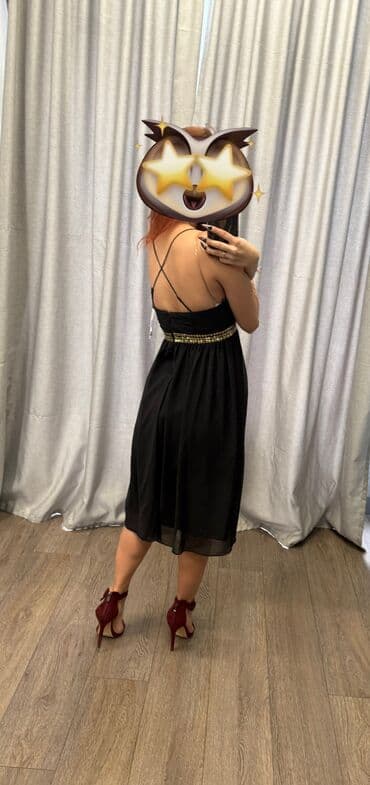 платье трикотажное с длинным рукавом: Вечернее платье, Коктейльное, Короткая модель, S — 3