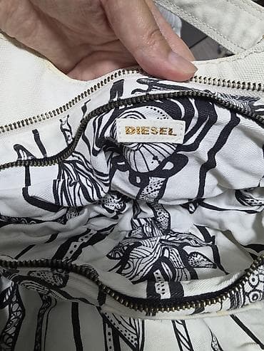 Аксессуары: Классическая сумка, Diesel, Китай, Материал: Хлопок, Застежка на молнии, Женские, Б/у — 2
