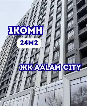 Батирлер: 1 бөлмө, 24 м², Технопарк Элитка, 1 кабат, ПСО (өз алдынча бүтүрүү) — 1