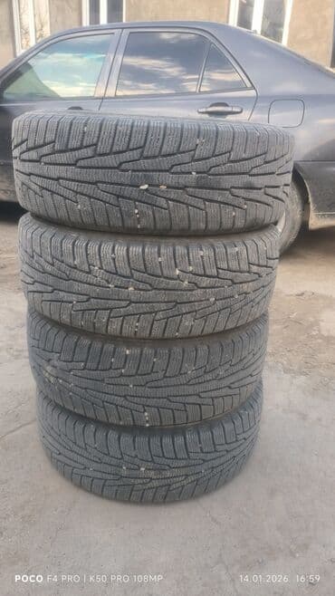 Колеса в сборе 205 / 55 / R 16, Зима, Б/у, Комплект, Легковые, Железные, отверстий - 5