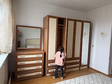 спальный гарнитура бу: Спальный гарнитур, Двуспальная кровать, цвет - Бежевый — 3