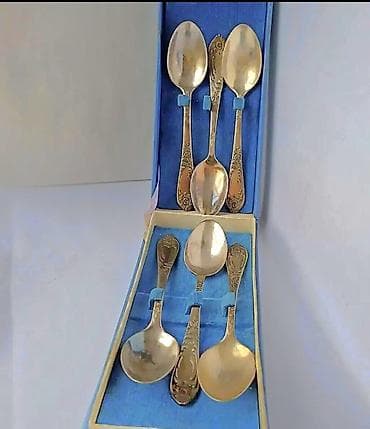 ложка серебро: НОВЫЙ НАБОР: МЕЛЬХИОРОВЫЕ ЧАЙНЫЕ ЛОЖКИ В ПОДАРОЧНОЙ КОРОБКЕ С — 1