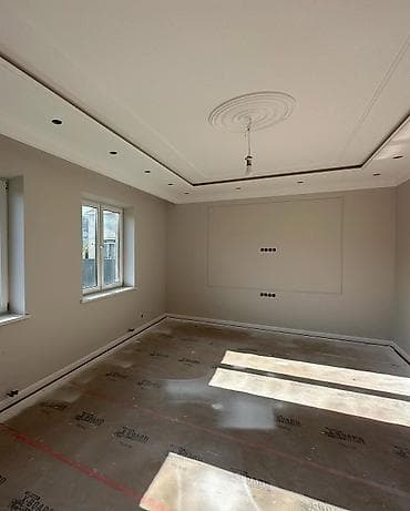 качалка суу: Дубалдарды сырдоо, Шыптарды сырдоо, Терезелерди сырдоо, Майдын негизинде, Суунун негизинде, 6 жылдан ашык тажрыйба — 6