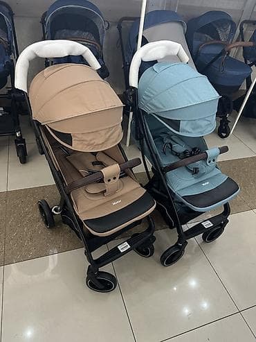 мода: Прогулочные коляски Mstar (две расцветки: бежевый и голубой) - Лёгкая — 3