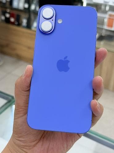 бу телефоны в бишкеке айфон: IPhone 16 Plus, Б/у, 256 ГБ, Синий, Защитное стекло, Чехол, 94 % — 1