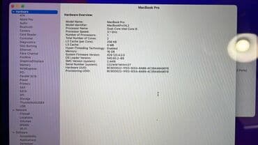 macbook на запчасти: Apple, Intel Core i5, 13.3 ", Колдонулган — 6