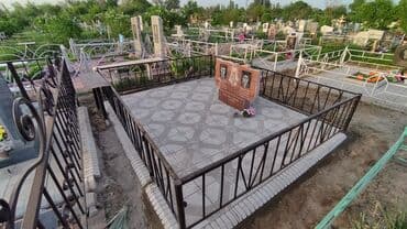 недостроенный дом: Изготовление овалов с фото, Облицовка надгробий, Чистка могил | Мозаика, Металл, Габбро | Оформление — 8