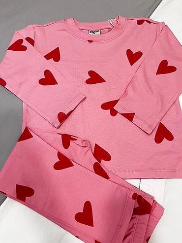 детский комплект шапка и шарф: Комплект, цвет - Розовый, Новый — 3