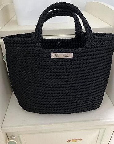 pull beer: Сумка ручная работа из хлопкового шнура — 5