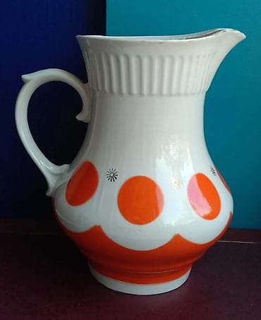 ссср метал: Набор винтажной кухонной утвари в стиле СССР. Состав: - Фарфоровый — 1