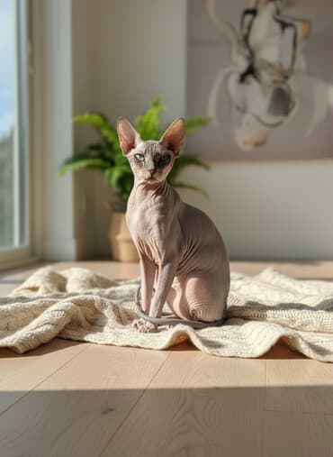 дом попугая: Срочно для вязки с кошечкой нужен кот Донской сфинкс! — 1