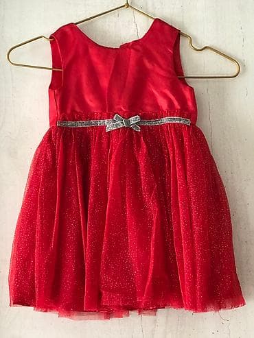 Детское платье, цвет - Красный, Новый