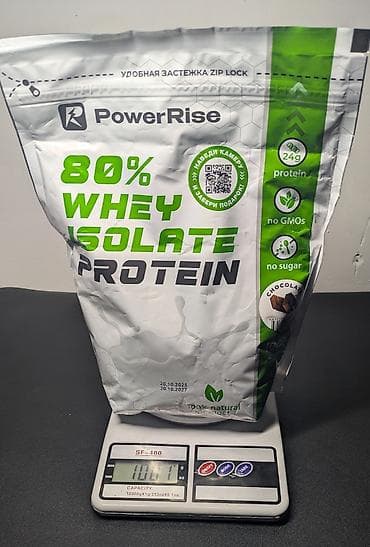 протеины: 💪 Сывороточный протеин 80% — PowerRise Whey Isolate Protein 🍫 🔥 Для — 1