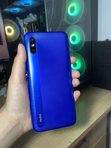 Redmi, Redmi 9A, Б/у, 32 ГБ, цвет - Синий, 2 SIM