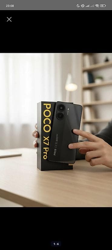 Poco X7 Pro, Б/у, 256 ГБ, цвет - Черный, 2 SIM