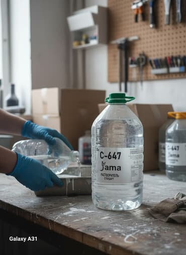 Эмаль: Растворитель С-647 от Sama в пятилитровой пластиковой бутылке — 1