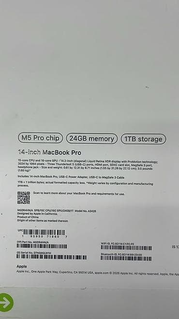 nokia 150: Apple MacBook Pro 14" (серия с чипами M5 Pro / M5 Max) Купил за — 5
