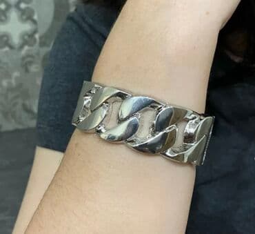 свадебные платья для покрытых: Браслет “цепь” золотистого цвета - Дизайн: крупные звенья-«якорная — 10