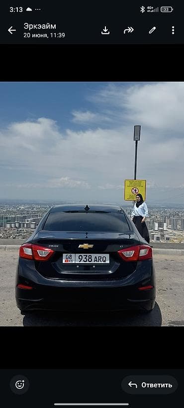 Унаа: Chevrolet Cruze: 2018 г., 1.4 л, Автомат, Бензин, Седан — 5