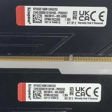 hard disk: Оперативная память, Новый, Kingston Fury, 32 ГБ, DDR4, 3200 МГц, Для ПК — 4