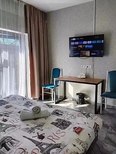 ихлас асанбай цены: 1 комната, Душевая кабина, Постельное белье, Кондиционер — 4