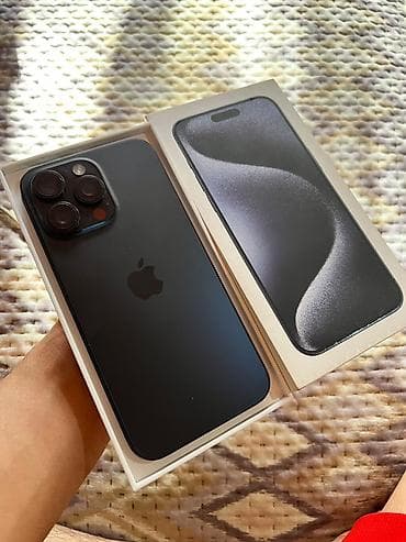 iphone 21: IPhone 15 Pro Max, Б/у, 256 ГБ, Blue Titanium, Кабель — 1