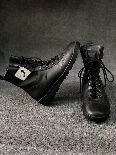 Мырзалардын бут кийими: Берцы/ботинки черные - Материал верха: натуральная кожа. - Подкладка — 4