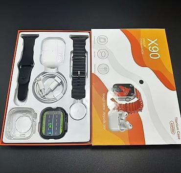ps5 controller: Премиум‑набор X90 Ultra: умные часы + беспроводные наушники AirPods — 2