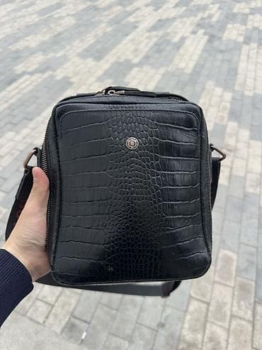 Личные вещи: Мужская сумка через плечо BUTUN - Материал: натуральная кожа с — 1