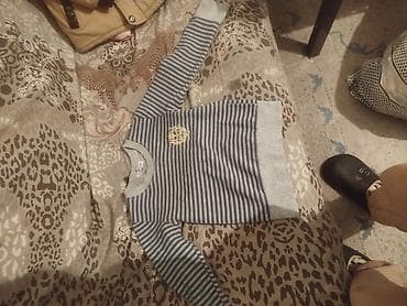 кардиган пальто: Комплект, түсү - Саргыч боз — 8