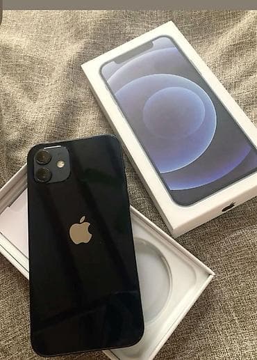 Аксессуары для мобильных телефонов: IPhone 12, 128 ГБ, Черный, Коробка, 74 % — 1