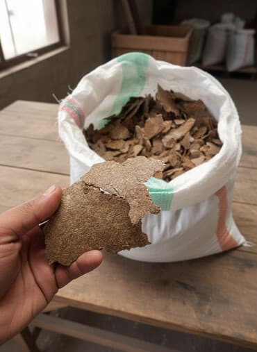 Жмых (маслосеменной шрот) в лепёшках/пластах. Описание: - Фракция