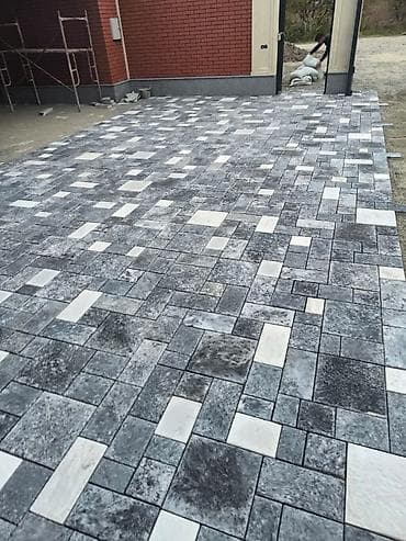 крыша дом: Тротуарная плитка и работы по мощению - Виды рисунков и раскладок — 1