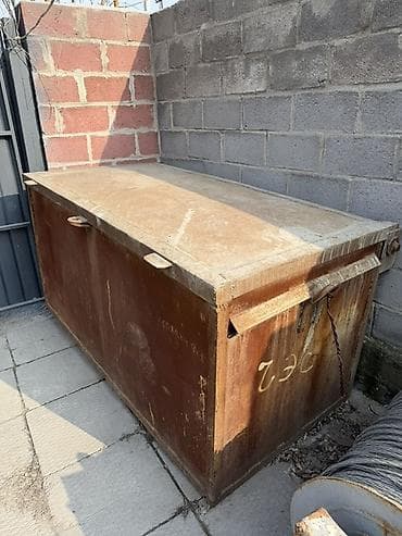 Брусчатка, тротуар плиткасы: Продаю на металл Металлический ящик/сундук для хранения и инструмента — 4