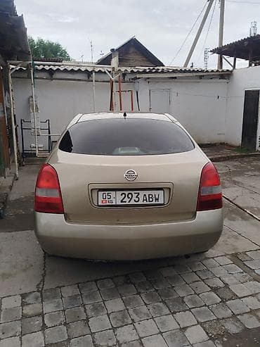 Унаа сатуу: Nissan Primera: 2002 г., 1.8 л, Кол менен иштөөчү, Бензин, Седан — 3