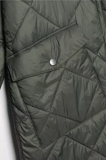 smart sensor: Пальто, Осень-весна, Стеганый, Длинная модель, С капюшоном, M, L — 5