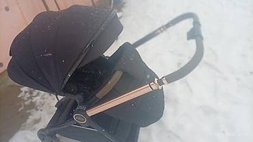 Коляски: Коляска, цвет - Черный, Б/у — 2