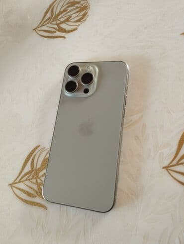 кызылсуу айфон: IPhone 15 Pro Max, Б/у, 256 ГБ, Natural Titanium, Защитное стекло, 100 % — 1