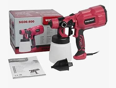 вороны: Краскопульт электрический WORCRAFT SG06-800 Компактный сетевой — 1