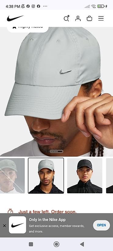 tech flece: Головные уборы, Nike, Новый, цвет - Серый, Самовывоз — 5