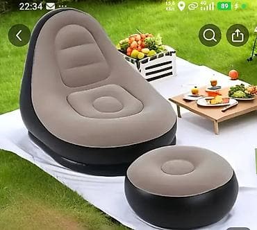 Надувные кресла: Надувное кресло, Новый, Бесплатная доставка, цвет - Бежевый — 4