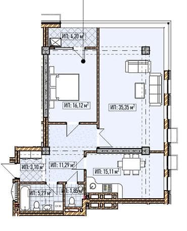 3 комнаты, 102 м², Асанбай мкр Элитка, 14 этаж, ПСО (под самоотделку) at lalafo.kg 3 комнаты, 102 м², Асанбай мкр Элитка, 14 этаж, ПСО (под самоотделку)