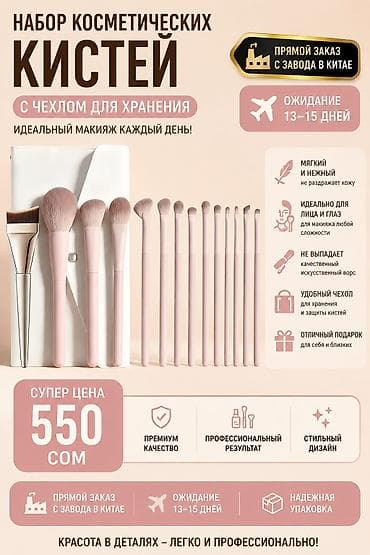 наборы косметкии: Набор косметических кистей с чехлом для хранения - Идеальный макияж — 1