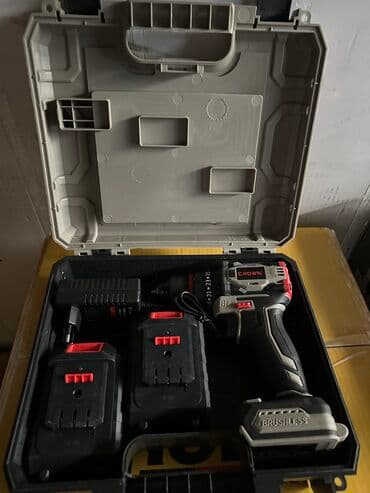 ручные инструменты: Шуруповерт Фирма CROWN 2 батарейка 1 зарядники Доставка по городу — 5