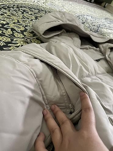 пуховик с капюшоном: Пуховик, Короткая модель, Стеганый, L, XS, M — 6