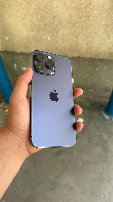 буфер обмен: IPhone 14 Pro Max, Б/у, 128 ГБ, Deep Purple, Чехол, 82 % — 1
