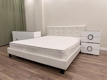 Детская мебель: Спальный гарнитур, Двуспальная кровать, цвет - Белый — 3