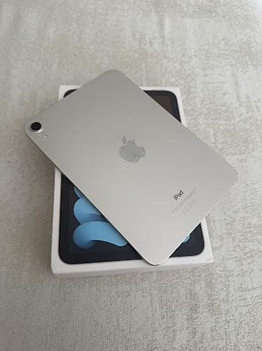 мини 5: Планшет, Apple, память 64 ГБ, 8" - 9", Wi-Fi, Б/у, Классический цвет - Серебристый — 1