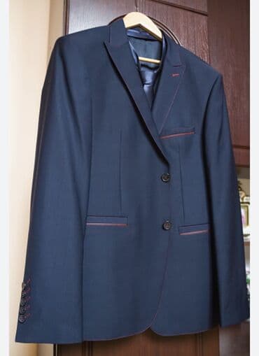 navy: Мужской костюм-двойка Paolo Borelli. Размер:48. Про-во: ТУРЦИЯ! - — 1